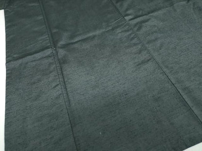 平和屋着物●男性　紬　アンサンブル　羊羹色　正絹　逸品　DABD9498ud