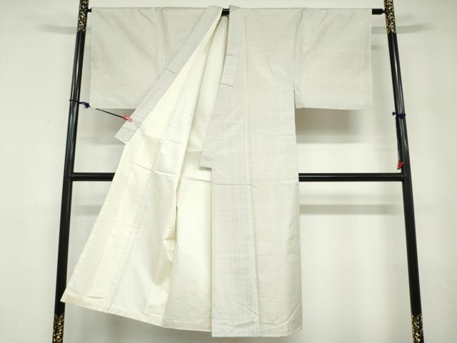 平和屋着物●男性　本場大島紬　アンサンブル　白大島　抽象文様　証紙付き　正絹　逸品　DABD9500ud