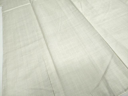 平和屋着物●男性　本場大島紬　アンサンブル　白大島　抽象文様　証紙付き　正絹　逸品　DABD9500ud