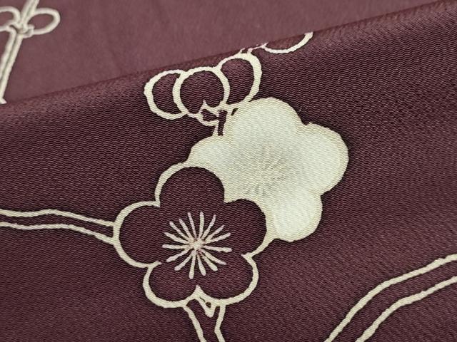平和屋着物●訪問着　松竹梅　鬼しぼ縮緬　正絹　逸品　DABD9508ud