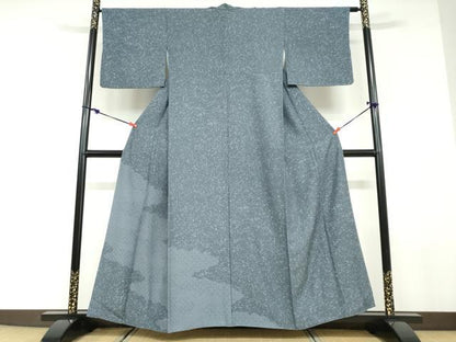 平和屋着物●訪問着　流水青海波文　正絹　逸品　DABD9514ud