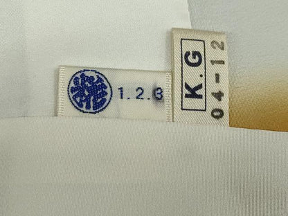 平和屋着物●上質な小紋　乱菊　草花文　源氏香　黒地　鬼しぼ縮緬　正絹　逸品　DABD9525ud