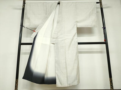 平和屋着物●男性　本場大島紬　白大島　100亀甲　総詰め　正絹　逸品　DABD9529ud