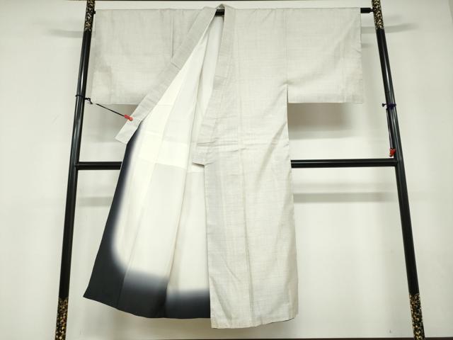平和屋着物●男性　本場大島紬　白大島　100亀甲　総詰め　正絹　逸品　DABD9529ud