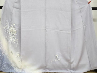 平和屋着物●訪問着　舞桜文　簪　暈し染め　金彩　やまと誂製　正絹　逸品　DABD9533ud