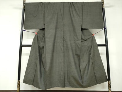 平和屋着物●男性　本場大島紬　アンサンブル　長羽織　80亀甲　総詰め　証紙付き　キングサイズ　正絹　逸品　DABD9535ud