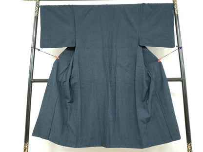 平和屋着物●男性　髭紬　アンサンブル　正絹　逸品　DABD9536ud