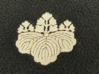 平和屋本店●アンティーク　大正ロマン　振袖　長襦袢（袷）セット　駒刺繍　飛鶴草花文　半衿刺繍　正絹　逸品　DABD9538ud