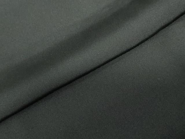 平和屋着物●男性　黒紋付　羽織・長襦袢（袷）セット　羽裏：風景文　反端付き　正絹　逸品　未使用　DABD9539ud