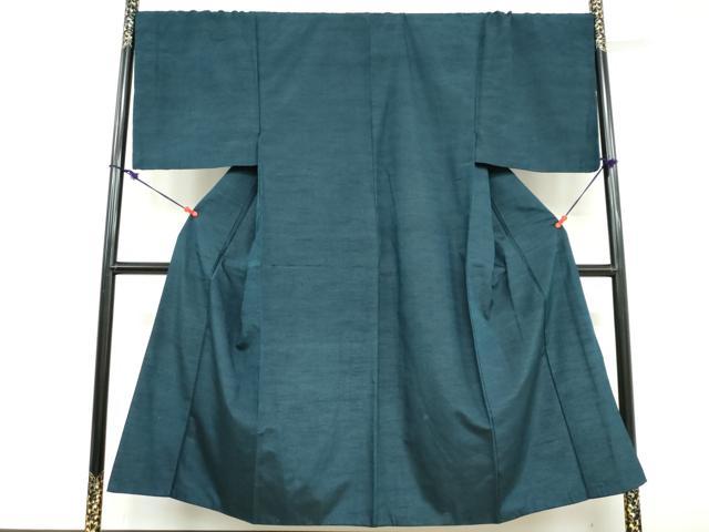 平和屋着物●男性　紬　アンサンブル　長羽織　長襦袢（袷）セット　褐返色　キングサイズ　正絹　逸品　DABD9540ud