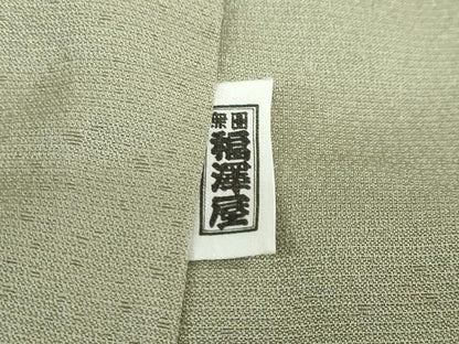 平和屋着物●訪問着　駒刺繍　陶器飛鶴草花文　金彩　正絹　逸品　DABD9555ud