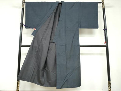 平和屋着物●男性　本場大島紬　アンサンブル　長羽織　100亀甲　総詰め　正絹　逸品　DABD9561ud