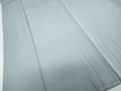 平和屋着物●ファッションデザイナー 花井幸子　色無地　紋意匠　湊鼠色　正絹　逸品　未使用　DABD9567ud