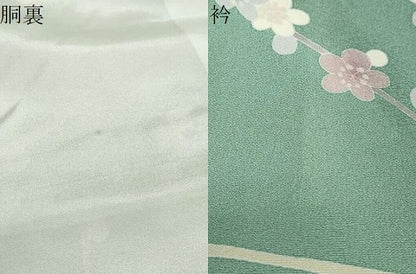 平和屋着物●十日町友禅作家　岡村蒼風　訪問着　草花文　暈し染め　正絹　逸品　DABD9584ud
