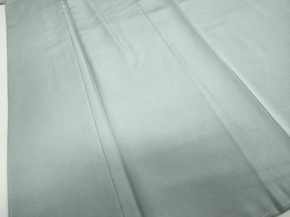 平和屋着物●上質な色無地　湊鼠色　正絹　逸品　未使用　DABD9591ud