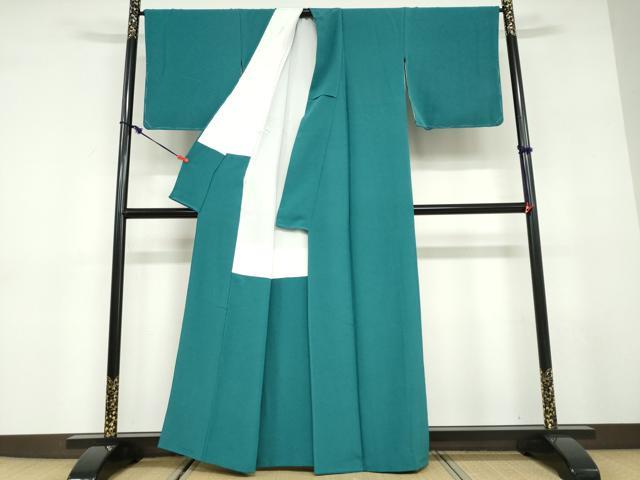 平和屋着物●上質な色無地　紋意匠　天鵞絨色　正絹　逸品　DABD9596ud