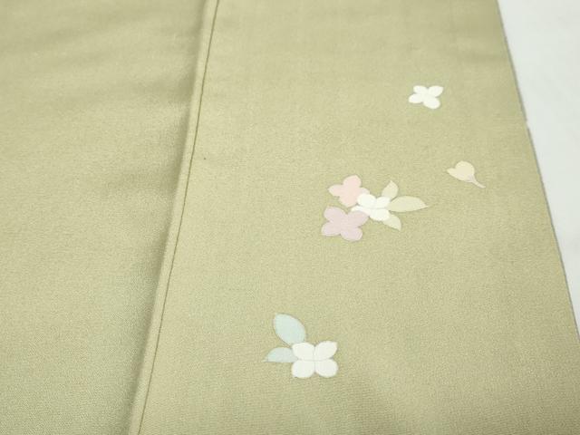 平和屋着物●訪問着　友禅　枝椿文　暈し染め　正絹　逸品　DABD9603ud