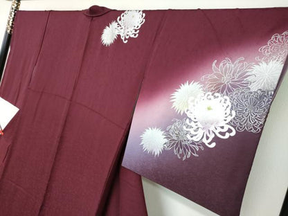 平和屋着物●訪問着　太田洋　乱菊　ラメ　暈し染め　正絹　逸品　DABD9609ud