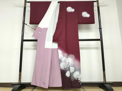 平和屋着物●訪問着　太田洋　乱菊　ラメ　暈し染め　正絹　逸品　DABD9609ud