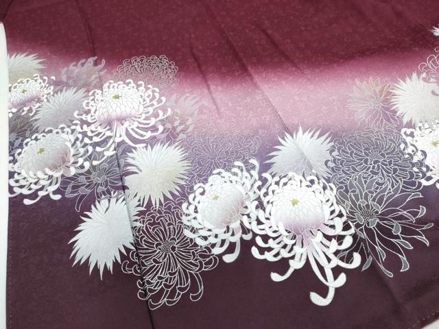 平和屋着物●訪問着　太田洋　乱菊　ラメ　暈し染め　正絹　逸品　DABD9609ud