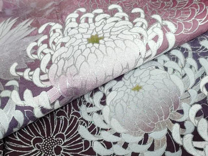 平和屋着物●訪問着　太田洋　乱菊　ラメ　暈し染め　正絹　逸品　DABD9609ud