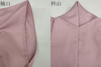 平和屋着物▽上質な色無地　単衣　梅鼠色　正絹　逸品　DABD9612ud