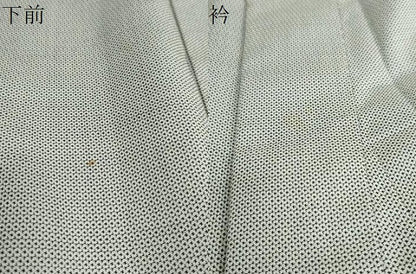 平和屋着物▽上質な紬　単衣　160亀甲　総詰め　正絹　逸品　DABD9613ud