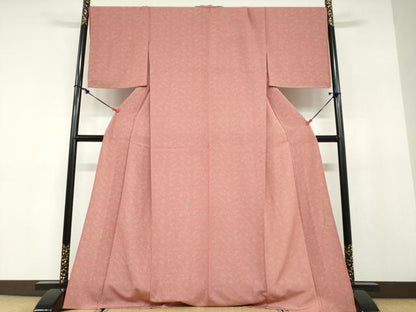 平和屋着物▽上質な小紋　単衣　宝尽くし文　正絹　逸品　DABD9660ud