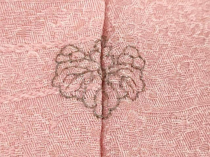 平和屋着物▽上質な小紋　単衣　作家物　霞文　正絹　逸品　DABD9681ud