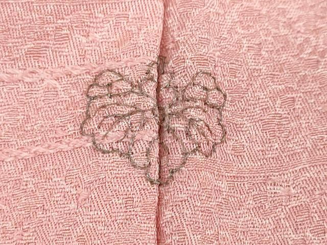 平和屋着物▽上質な小紋　単衣　作家物　霞文　正絹　逸品　DABD9681ud