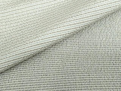 平和屋着物▽本塩沢　訪問着　単衣　片身替わり　横段文　正絹　逸品　DABD9682ud