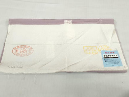 平和屋着物▽上質な小紋　単衣　絞り　短冊文　反端付き　正絹　逸品　DABD9688ud