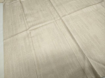 平和屋着物▽本塩沢　単衣　110亀甲　エ霞文　正絹　逸品　DABD9732ud