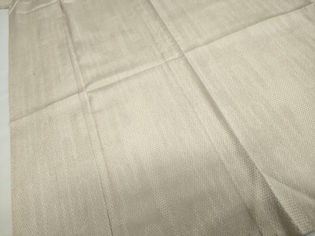 平和屋着物▽本塩沢　単衣　110亀甲　エ霞文　正絹　逸品　DABD9732ud