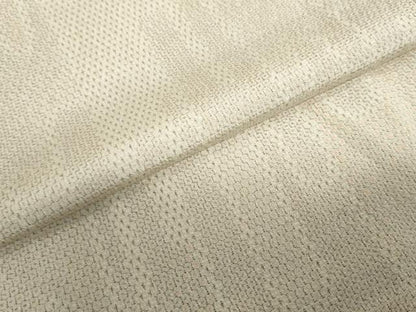 平和屋着物▽本塩沢　単衣　110亀甲　エ霞文　正絹　逸品　DABD9732ud