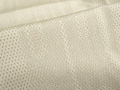 平和屋着物▽本塩沢　単衣　110亀甲　エ霞文　正絹　逸品　DABD9732ud