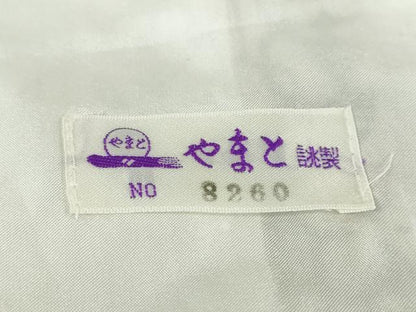 平和屋着物▽上質な小紋　単衣　型染め　抽象文様　やまと誂製　正絹　逸品　DABD9739ud