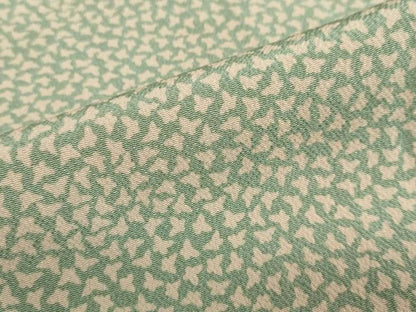 平和屋着物▽江戸小紋　単衣　両面染め　舞蝶文　鬼しぼ縮緬　正絹　逸品　DABD9740ud