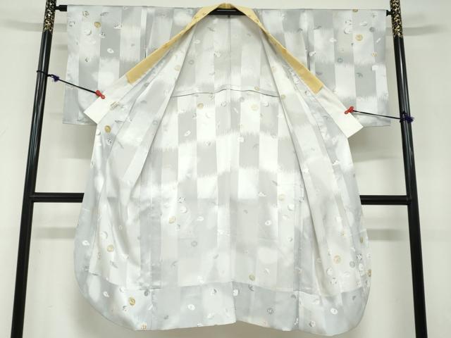 平和屋着物●長襦袢　無双仕立て　玩具文　半衿刺繍　洗える着物　DABD9743ud