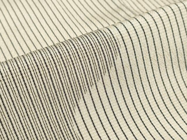 平和屋着物●本塩沢　訪問着　流水文　証紙付き　正絹　逸品　DABD9745ud