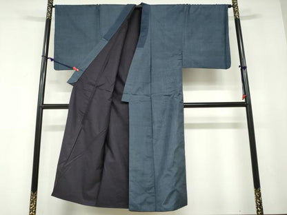 平和屋着物●男性　本場染大島紬　抽象文様　正絹　逸品　DABD9746ud