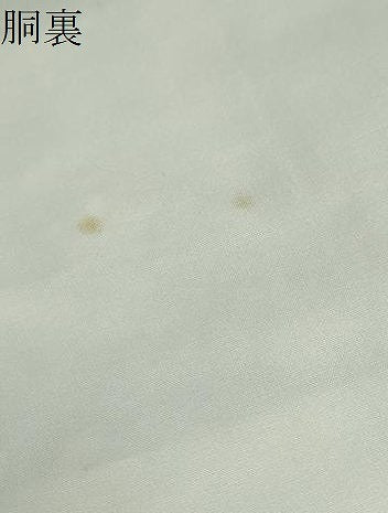 平和屋着物●小千谷紬　草花文　証紙付き　正絹　逸品　未使用　DABD9747ud