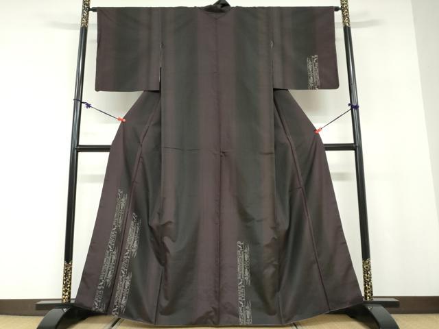 平和屋着物●本場大島紬　訪問着　9マルキ　抽象文様　ますいわ屋扱い　正絹　逸品　DABD9757ud