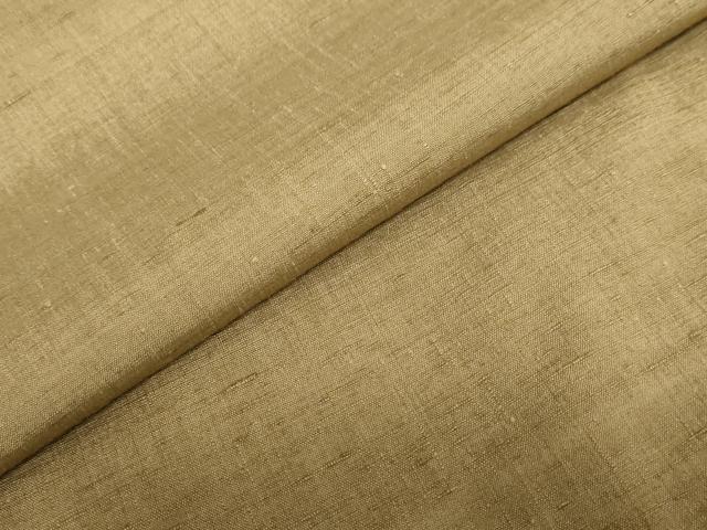 平和屋着物●上質な紬　路考茶色　ロング丈　正絹　逸品　未使用　DABD9765ud