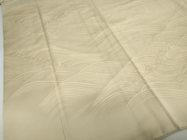 平和屋着物●訪問着　駒刺繍　立波文　暈し染め　金彩　正絹　逸品　DABD9780ud