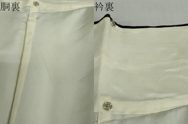 平和屋着物●本場結城紬　重要無形文化財　80亀甲　草葉文　証紙付き　正絹　逸品　DABD9785ud