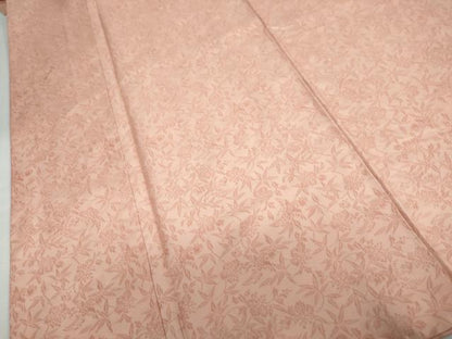 平和屋着物●紋屋井関　御寮織　お召　桐竹鳳凰地紋　宍色　正絹　逸品　DABD9790ud