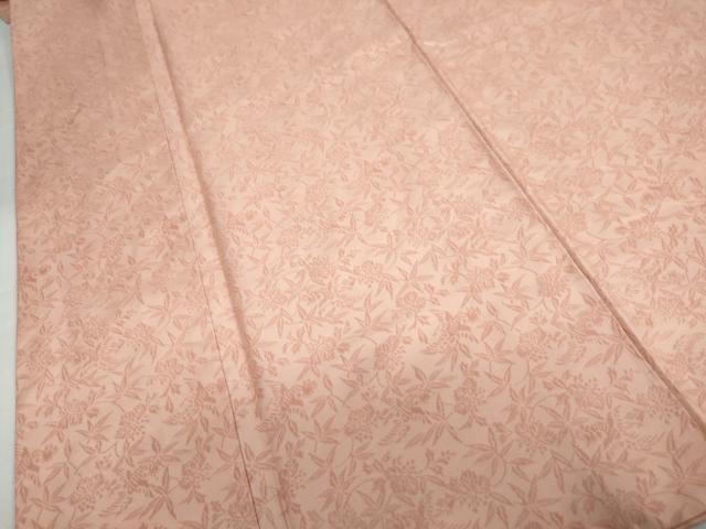 平和屋着物●紋屋井関　御寮織　お召　桐竹鳳凰地紋　宍色　正絹　逸品　DABD9790ud
