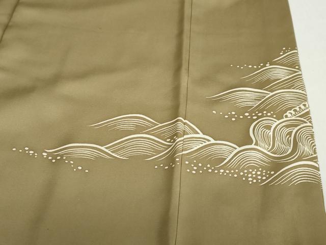 平和屋着物●京の名門　じゅらく謹製　帝王紫　訪問着　駒刺繍　立波草花筏文　金彩　正絹　逸品　DABD9796ud