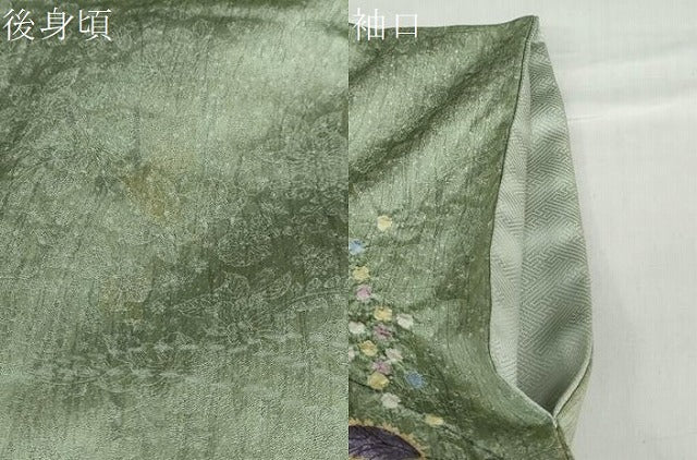 平和屋着物●訪問着　絞り　辻が花　暈し染め　金彩　正絹　逸品　DABD9797ud